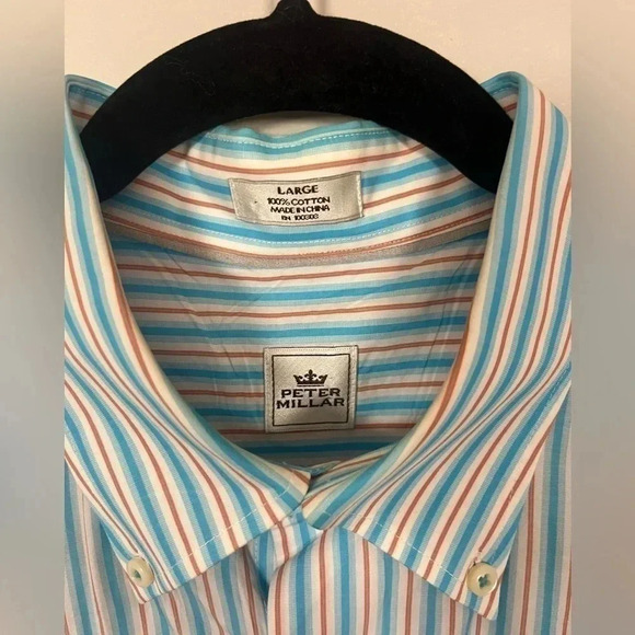 Peter Millar, Men's Short Sleeve Button Down Size Large - Picture 3 of 6